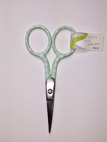 Embroidery Scissors - Mint Spotted